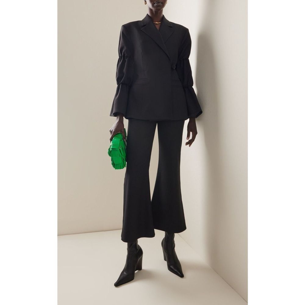 New Women's JW Anderson Black Leather Wedge Ankle Boots $750 39 US 9